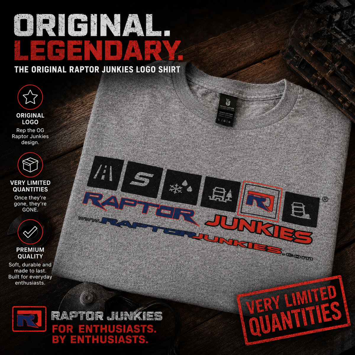 OG Raptor Junkies Logo Shirt
